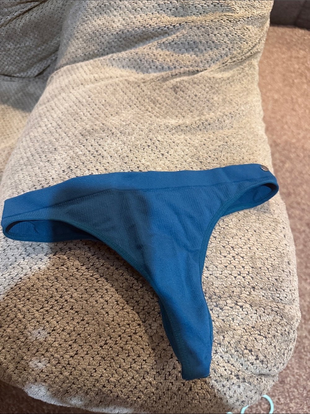 Victoria's Secret Blue Thong Panty